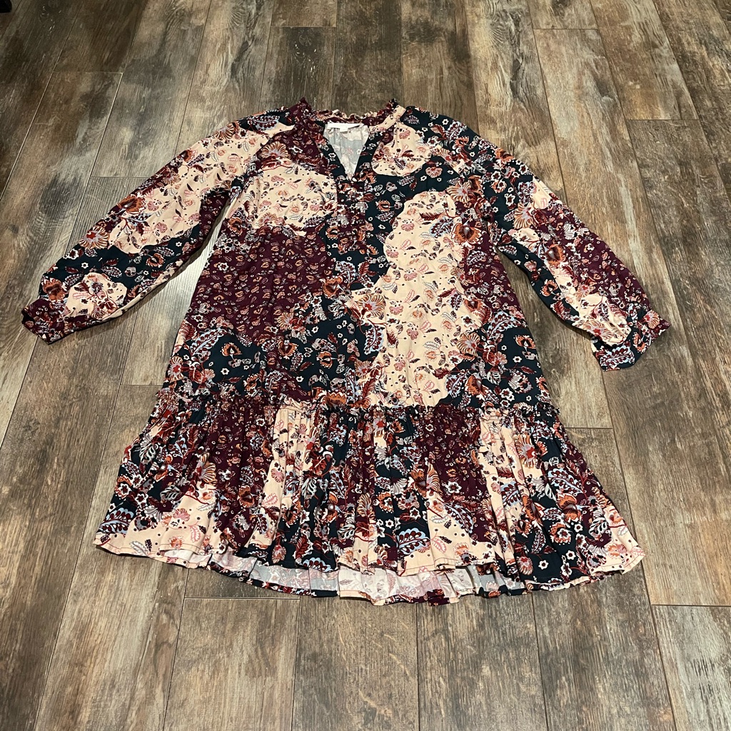 Adyson Parker Multicolor Floral Long Sleeve Dress